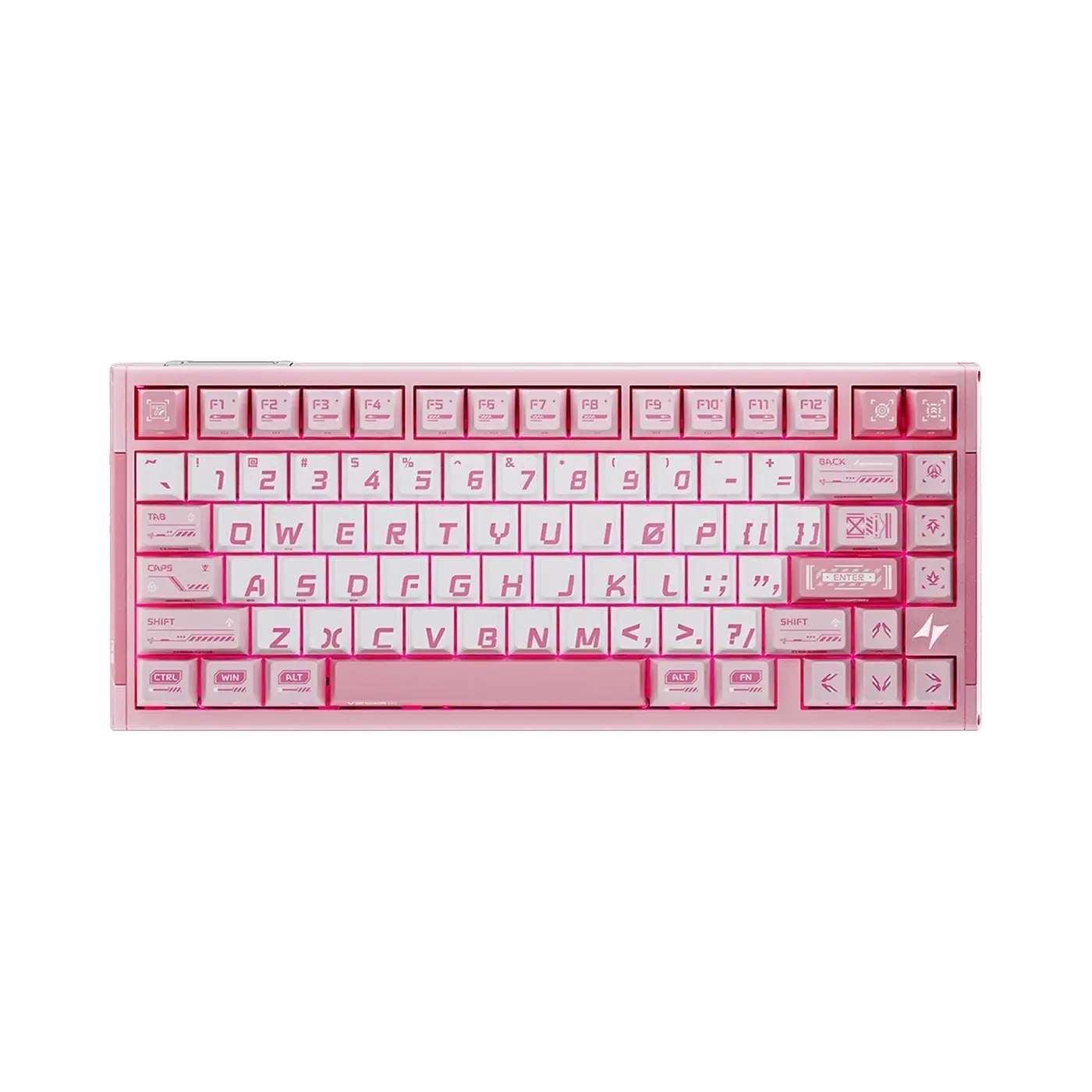 ATK RS7 V2 Ultra klaviatura, Stellar Pink, yuxarıdan görünüş
