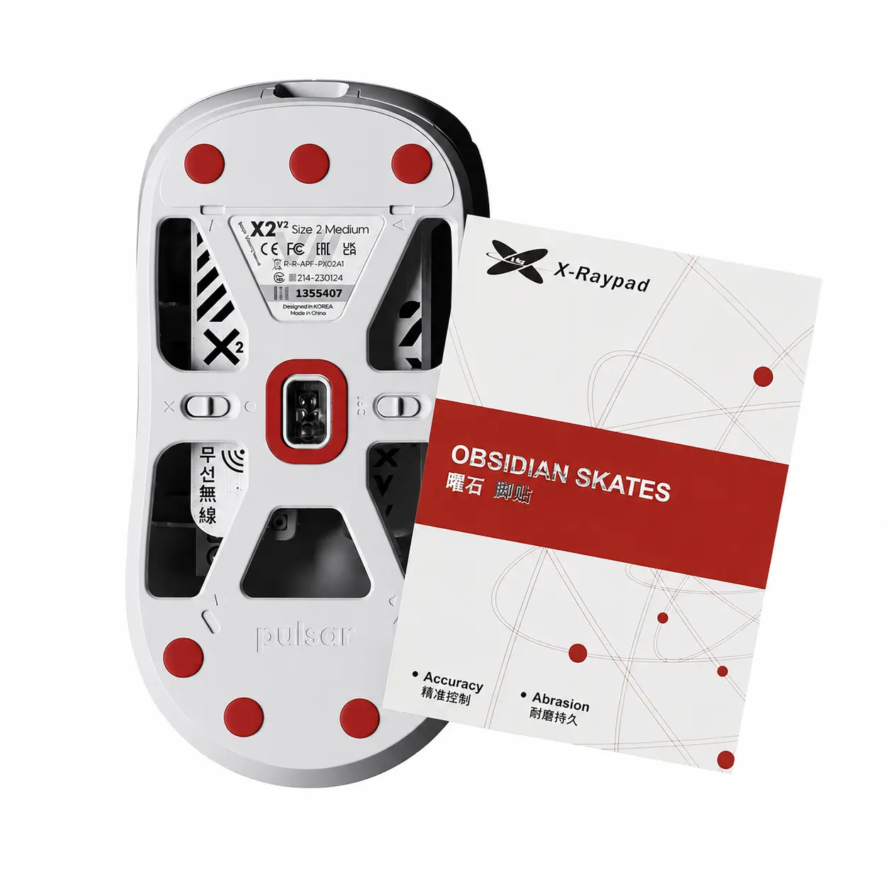 X-Raypad Obsidian Mouse Skates