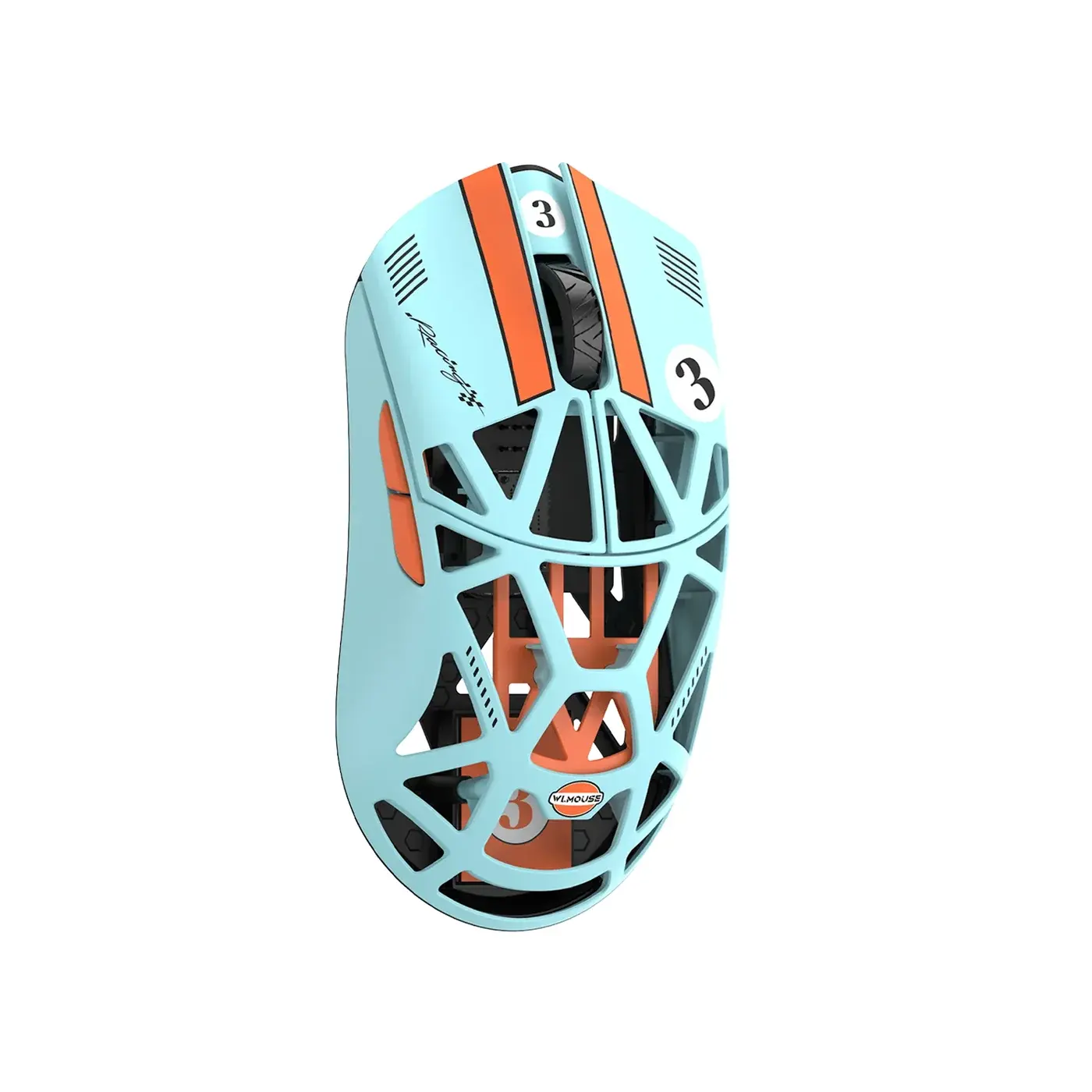 WLmouse Beast X Pro Magnezium Simsiz Mouse — Mavi-Narıncı (Race Edition) · Deşiksiz